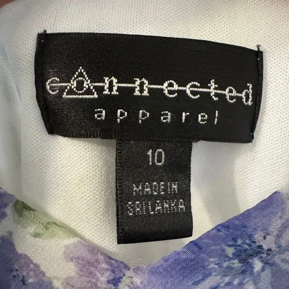 Y2K Ethereal Connected Apparel Dress Womens 10 Purple Floral Sleeveless Fairy - Picture 3 of 6